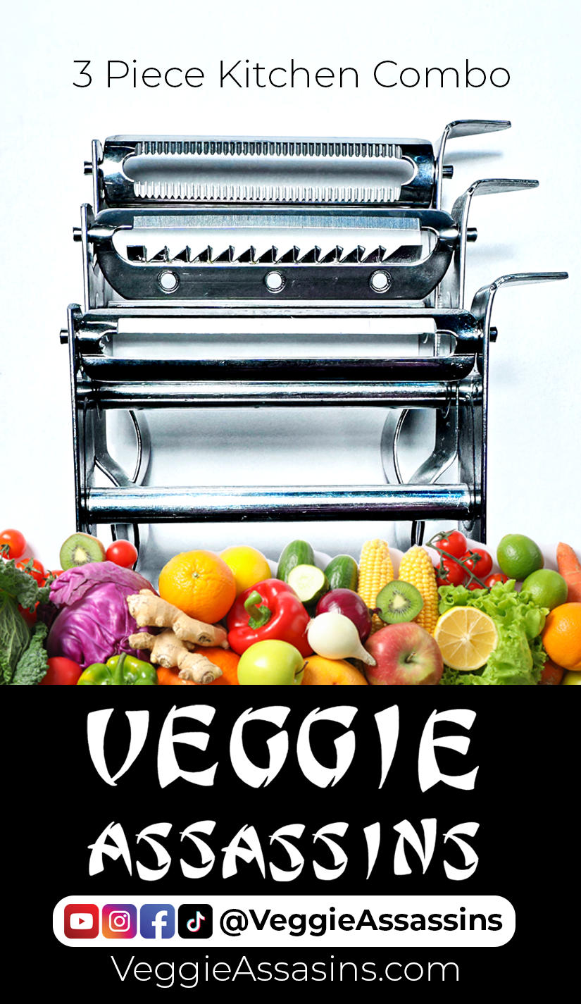 3-Piece Veggie Slicer Combo, Stainless Steel Kitchen Tools